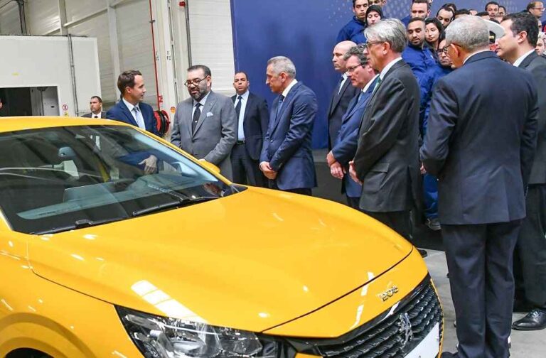 Moroccan Automobile Growth _ King Mohammed VI at PSA Kenitra Plant