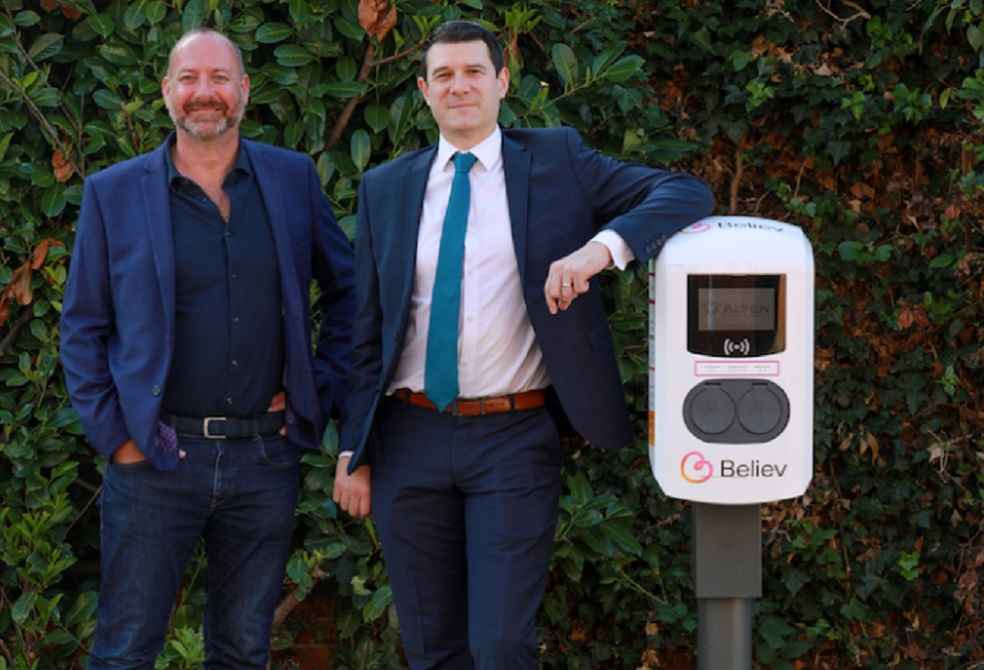 EV Charging Station Northamptonshire_Perran Moon and Cllr Matt Binley