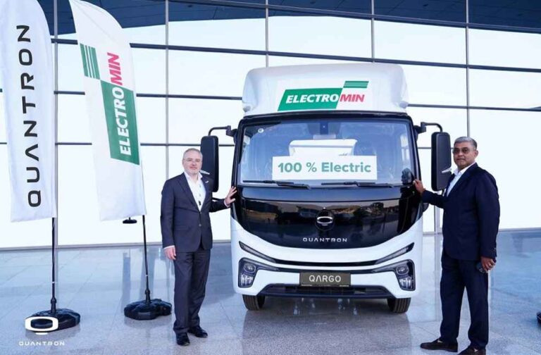 Quantron and Petromin Driving Saudi's Green Revolution with EV light trucks