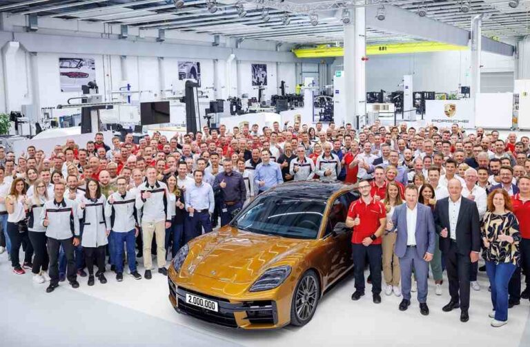 Porsche factory in Leipzig celebrates production of its two-millionth car