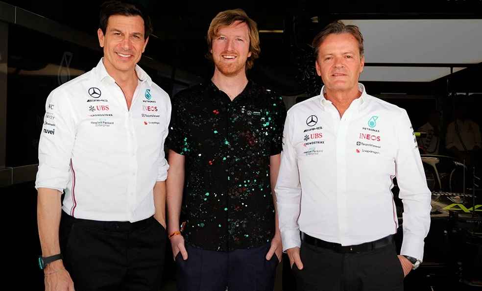 Austin Russell, Toto Wolff and Markus schäfer