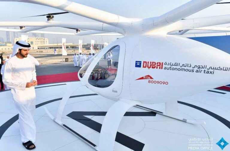 Dubai Air Taxi _ Sheikh Hamdan testing Flying Taxi Dubai