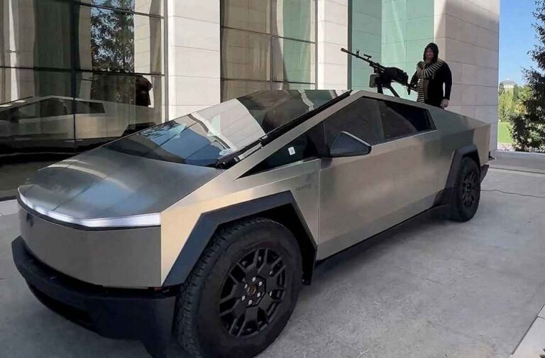 Gun-Mounted Tesla Cybertruck