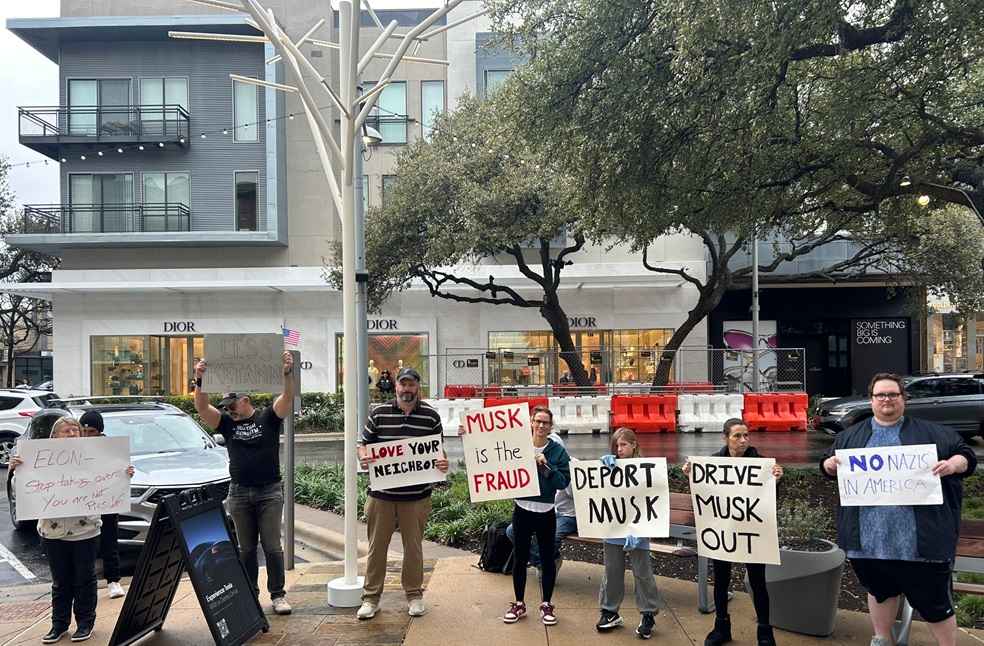 Tesla Protest Image 1