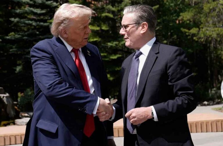 Keir Starmer and Donald Trump